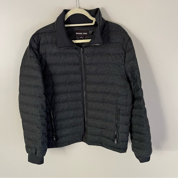 Michael Kors Other - Michael Kors Quilted Down Jacket Charcoal Gray | M